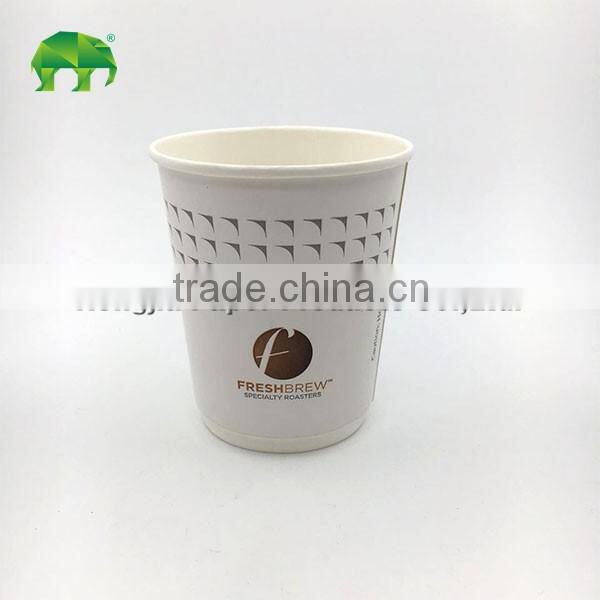 10oz disposable food grade double wall paper cup