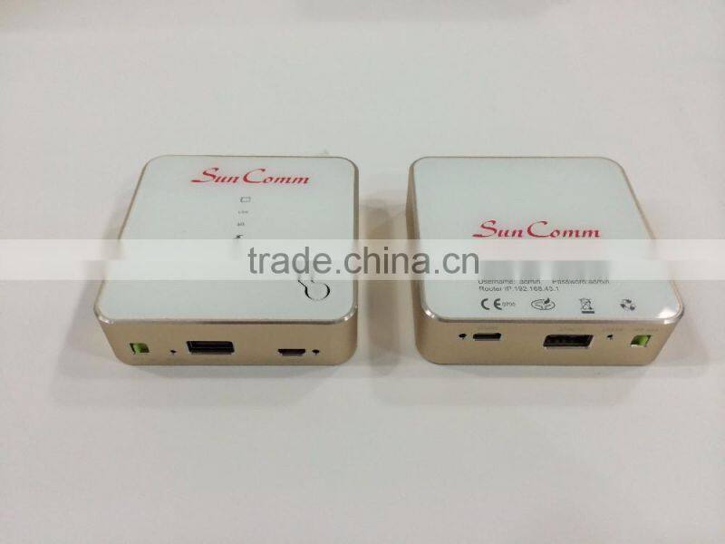 SC-4363-3GR wholesale pocket sim card 3G AP Router with power bank