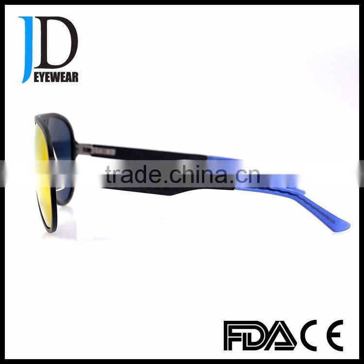 Latest Fashion Black flat top girls carbon fiber Sunglasses