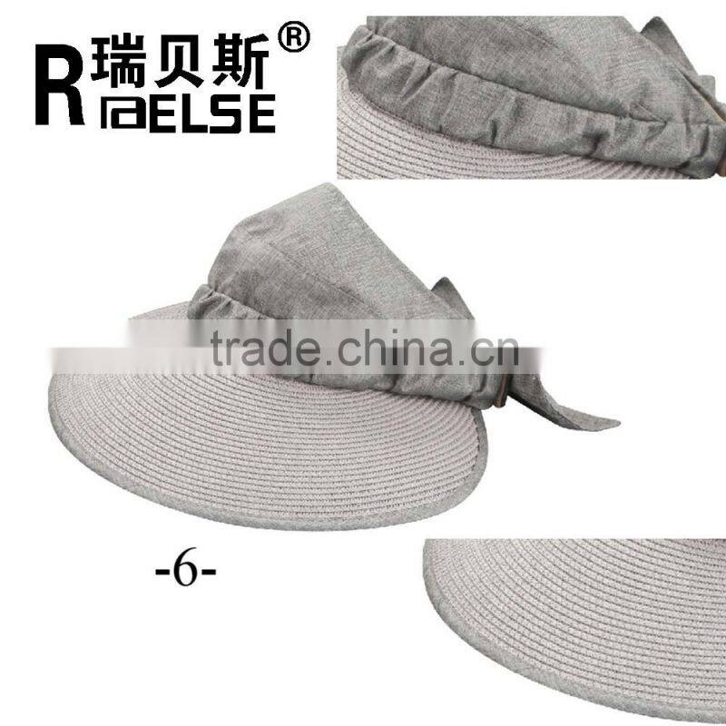 fashion girl hats wholesale visor hat paper straw hat