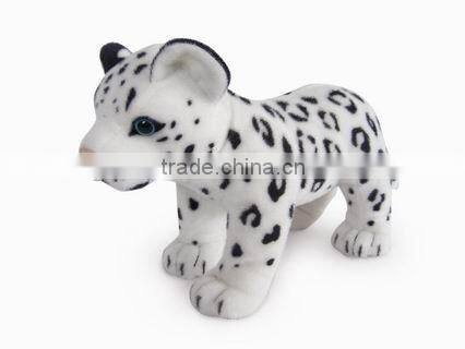 factory wholesale realistic grovel snow leopard plush toy stuffed plush jungle animal toy super soft plush grovel snow leopard