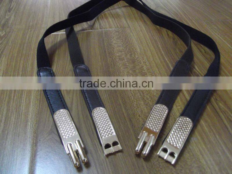 leather elastic stretch beltceinture belt
