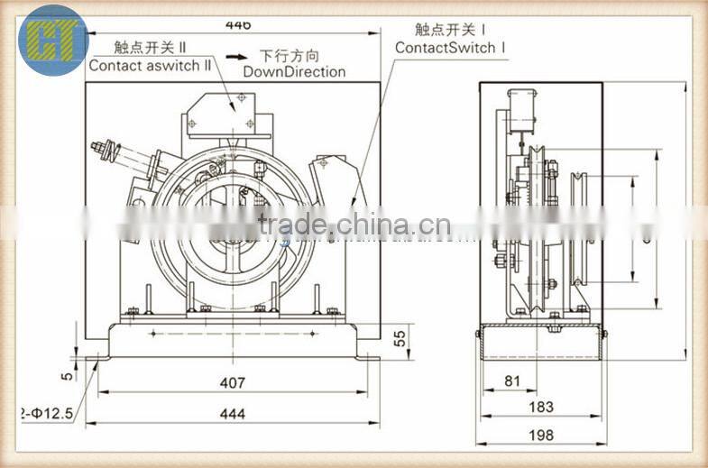 XS16B BI-Directional Speed Governor in elevator machine room