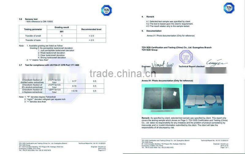 2016 hot selling manufacter wholeasle OEM colorful melamine plastic bamboo cutting board from china