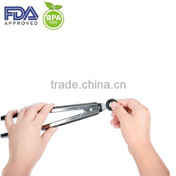 Good grip silicone oven tongs/ice tongs/food tongs