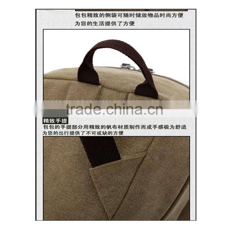 cheap and durable canvas backpack for middle school student