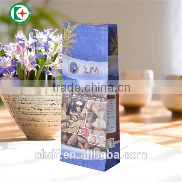 custom printed flour packaging paper bag