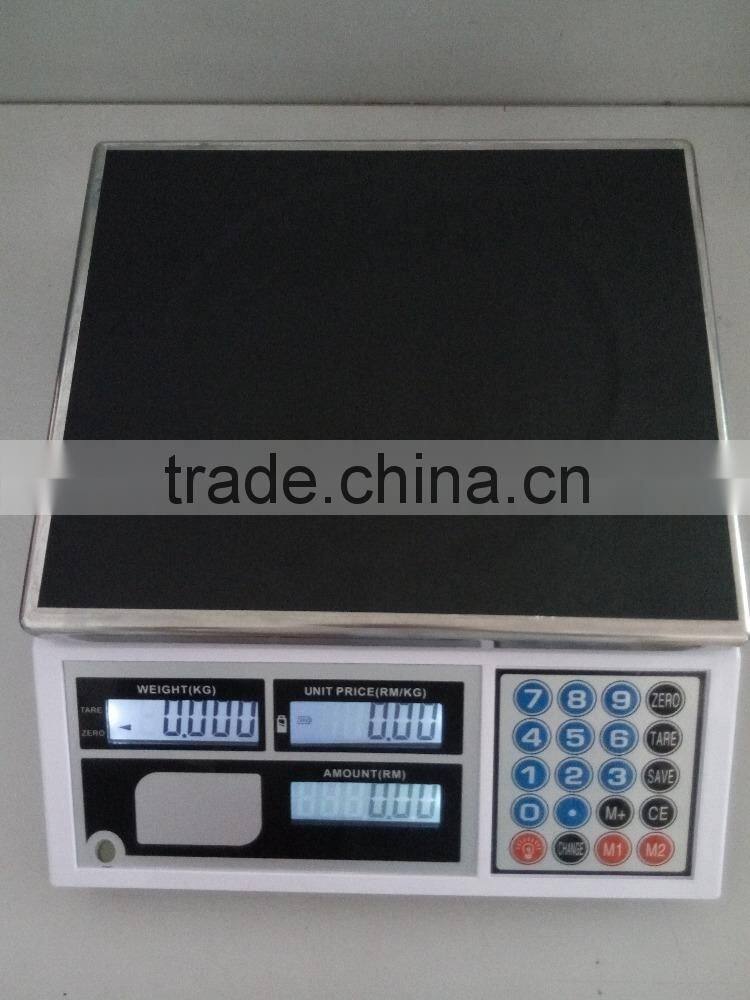 2016 NEW ACS series electronic price platform scale digital price scale for vegetable