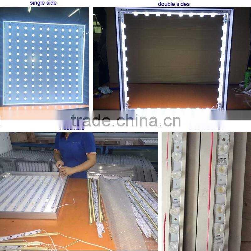 Branded clothing shops advertising lighted billboard Fashionable aluminum frame sign