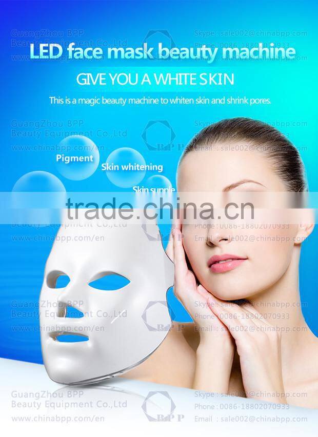 3 color in 1 red/ green /blue led beauty light mask for home use