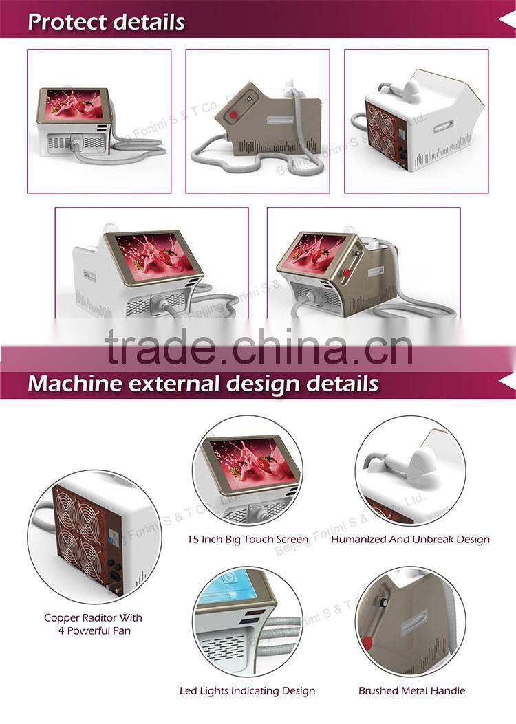 high power unhairing 808nm professional laser diode for whole body depilation