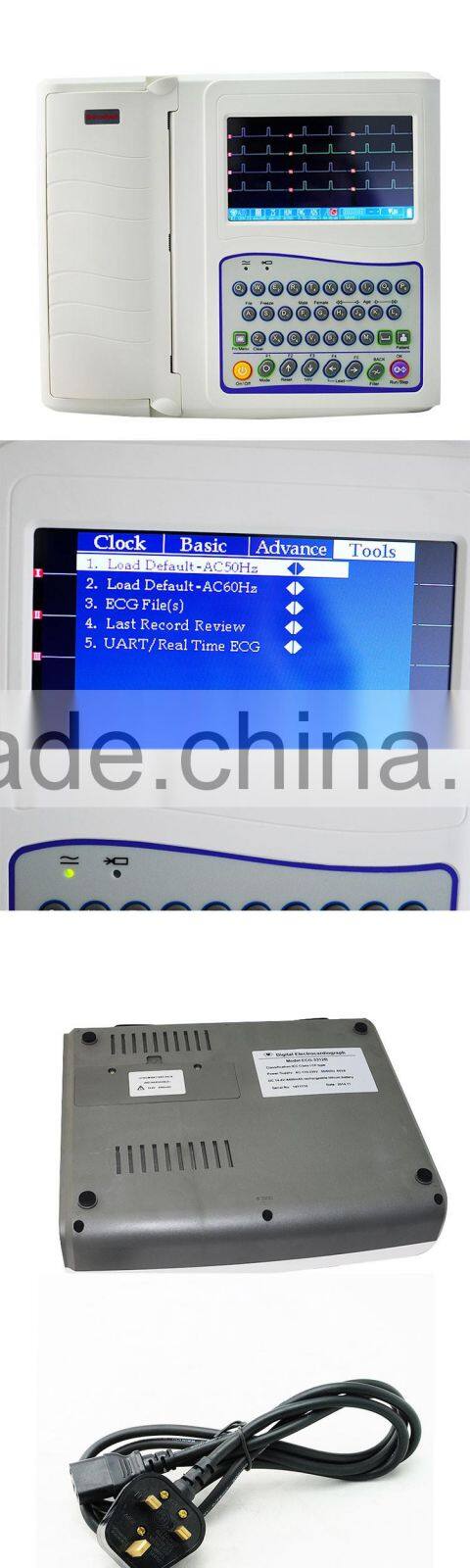 New Digital Portable 12 Channel ECG/ EKG machine with low price