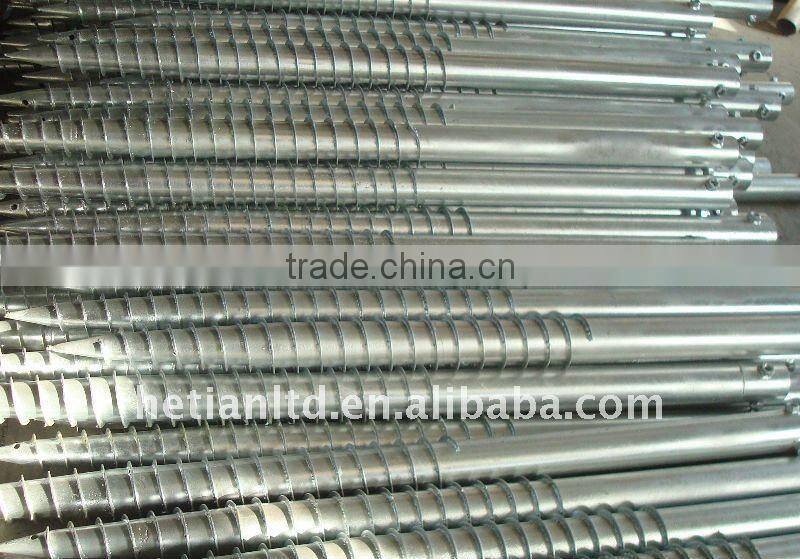 Hot Dipped Galvanized Ground Screw Pole Anchor