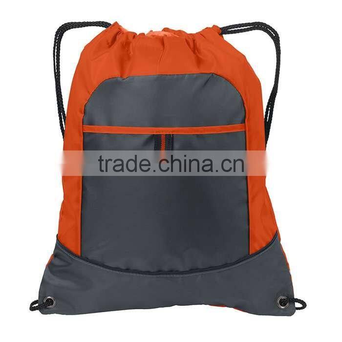 Cheap 210D Polyester Colorful Drawstring Cinch Pack Bag