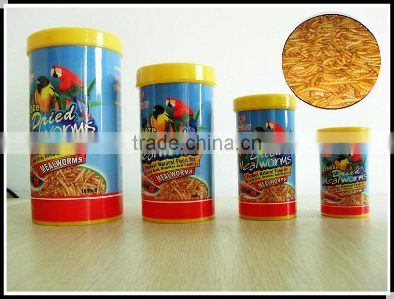 Aquarium fish food Bottled freeze dried mealworm
