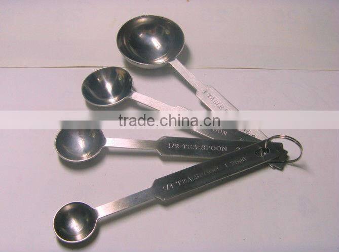 China manufacturer sell 0.6ml 1.25ml 2.5ml 5ml 15ml coffee tea stainless steel measuring spoon