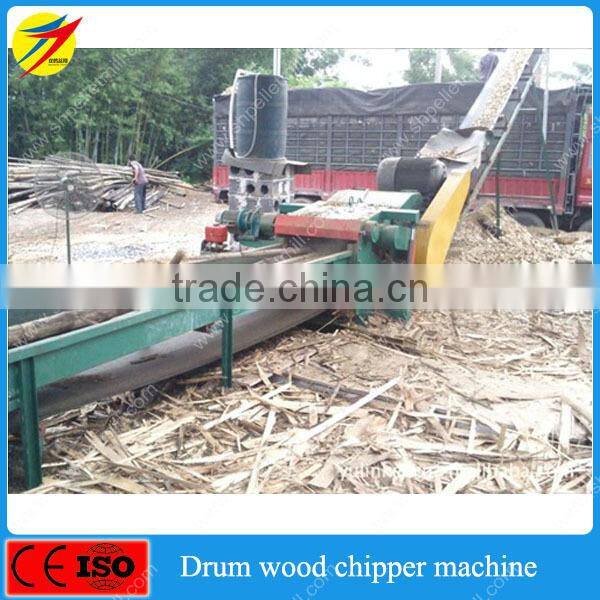 Electric drum wood branch crusher machine