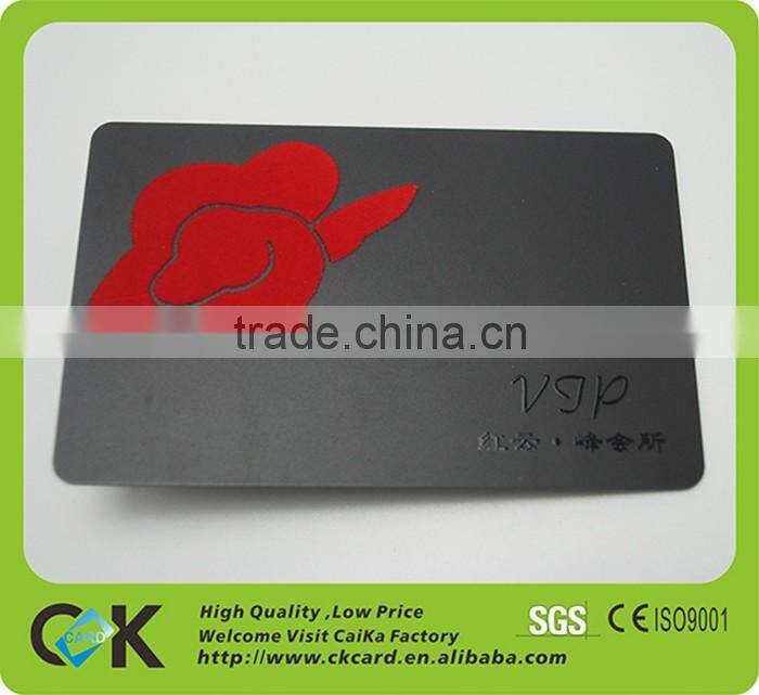 OEM service pile coating plastic card flocking printing