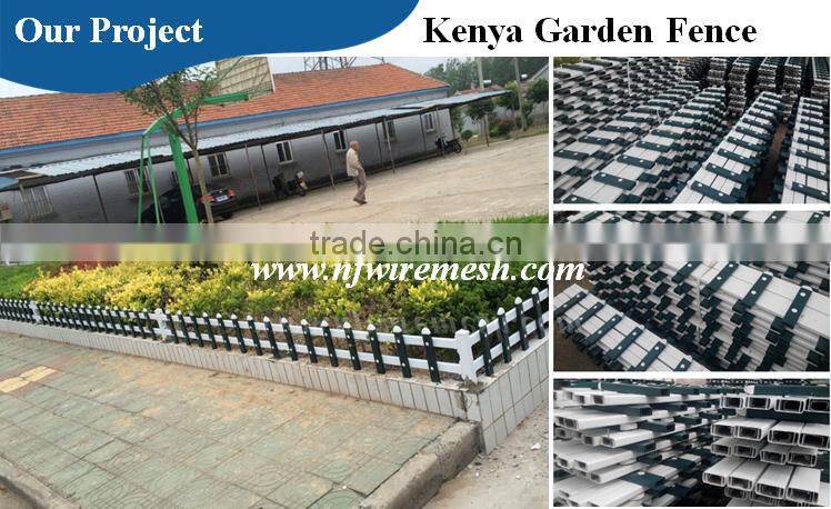 Privacy PVC Fence for Lawn/Galvanized steel tube PVC garden Fence(Guangzhou Factory)