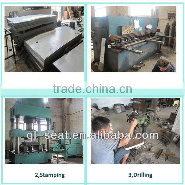 Fully flat air suspension tractor seat with motor