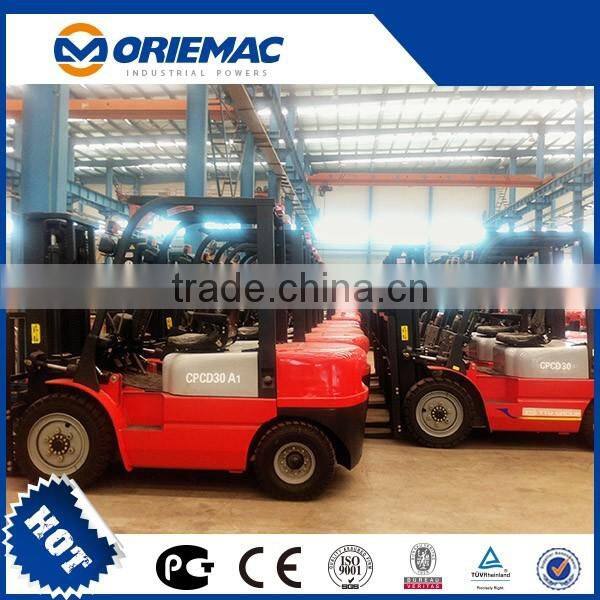 YTO 3 ton CPCD30 diesel forklift with mast best forklift brand