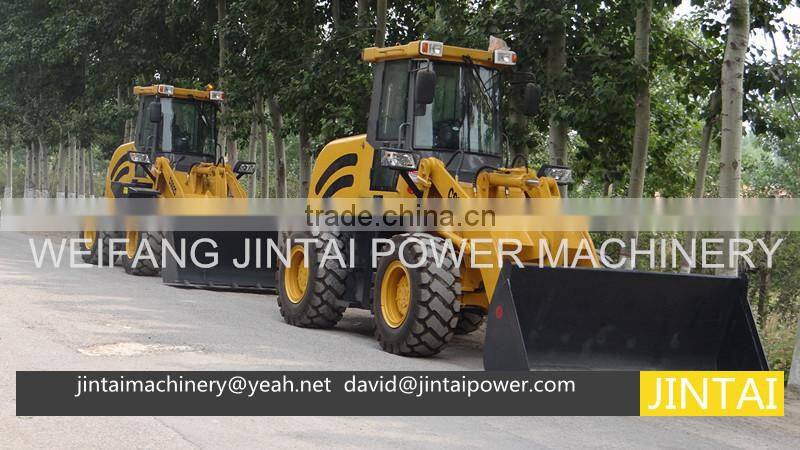 China factory supply 2 TON JT920 wheel loader with CE, 1.0-1.2m3 bucket capacity