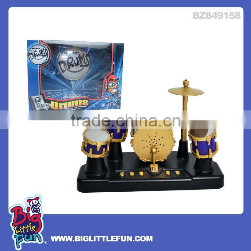 Kids plastic jazz drum set toy,finger touch drum toy with light
