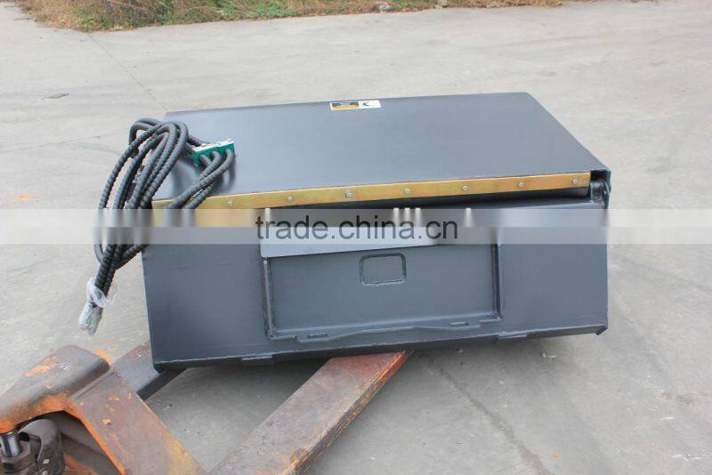 mini street sweeper for skid steer loader