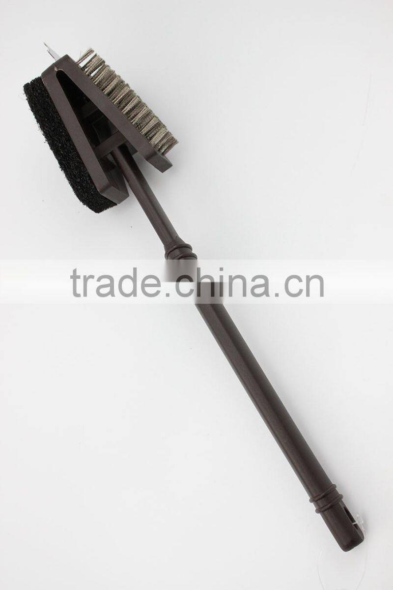 0400020 Good quality brass wire brush,BBQ cleaning brush