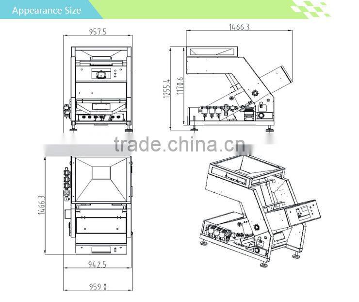 2014 new design small high accuracy ccd tea color machine equipment, tea color sorter