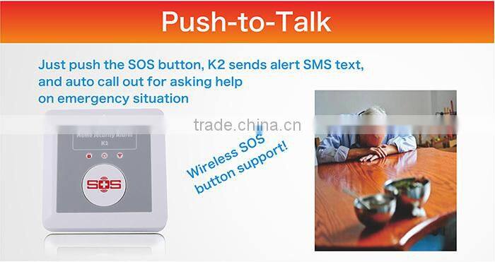 Auto Dialer wireless GSM SMS Alarm System with APP
