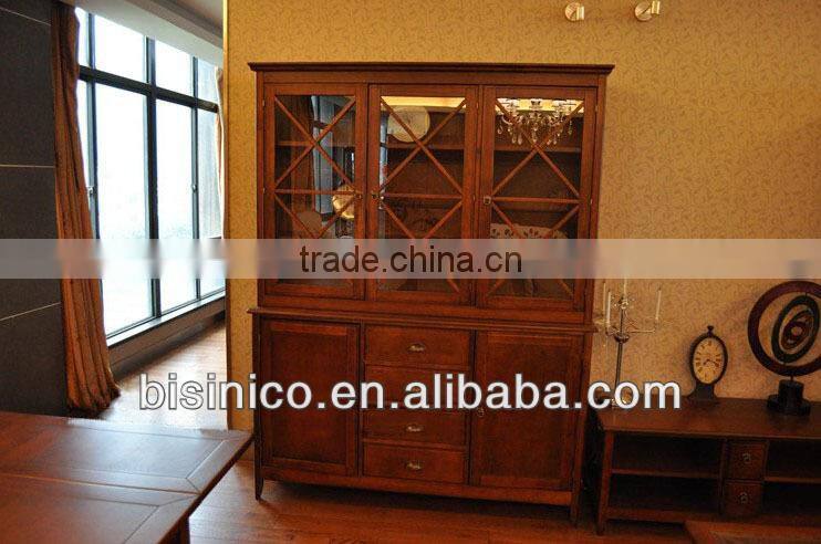 Big size luxury Spanish style wooden dining room sideboard