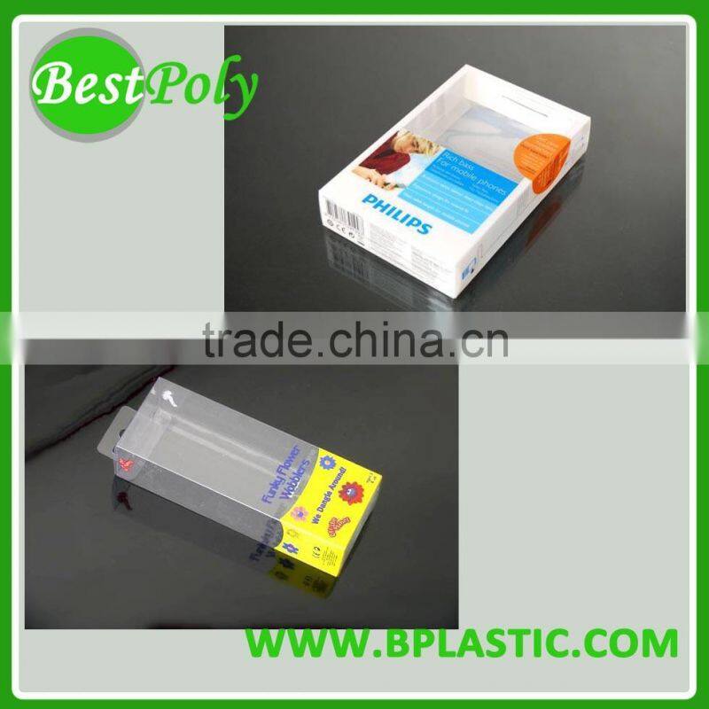 Fine PVC PET plastic folding box witn printing LOGO