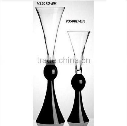 Unique new style home wedding decor floor glass vases for flower arrangement