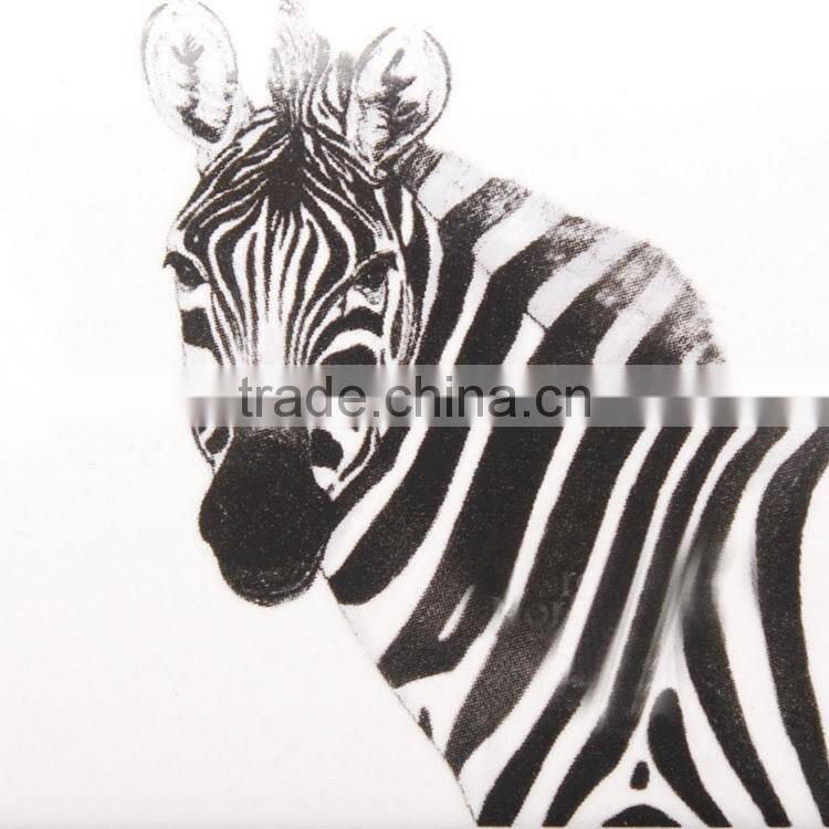 high quality zebra and beer rectangle ceramic candle holder