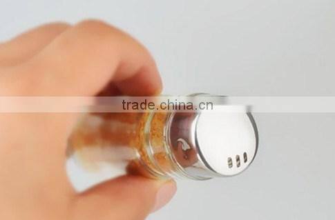 4 Pieces Salt And Pepper Galss Spice Set And Oil And Vinegar Spice Set