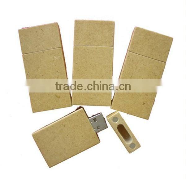 Recycle paper credit card usb flash drive with custom logo