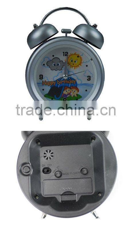 Cartoon Baby Twin Bell Alarm Clock