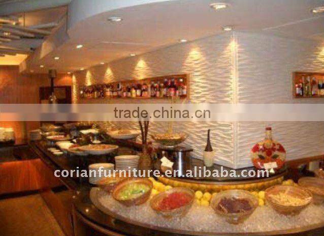 Design acrylic solid surfaces decorating wall