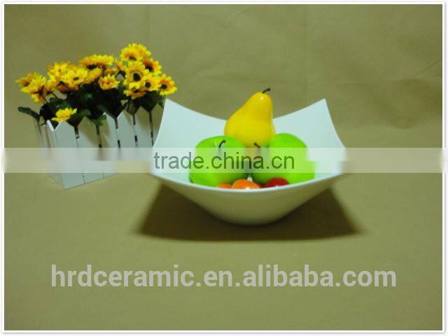 China Cheap stocked white porcelain ceramic bowl wholesale