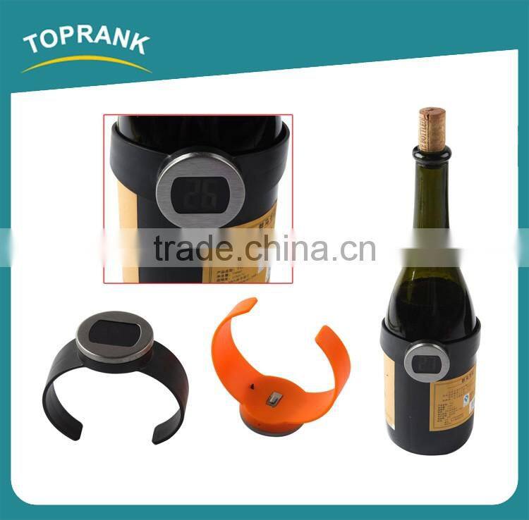 Household Red Wine Digital Wristband Thermometer Small Digital Wine Thermometer For Decanting Pourer Wine Bottle