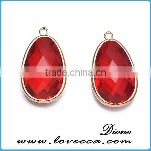 High quality new design different types glass stone pendant for jewelry making