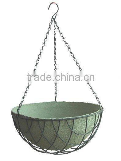 14 Inch Round Hanging Basket Fibre Liner , eco-friendly