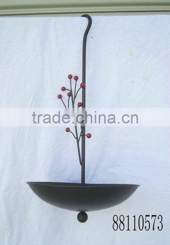 Metal garden bird feeder