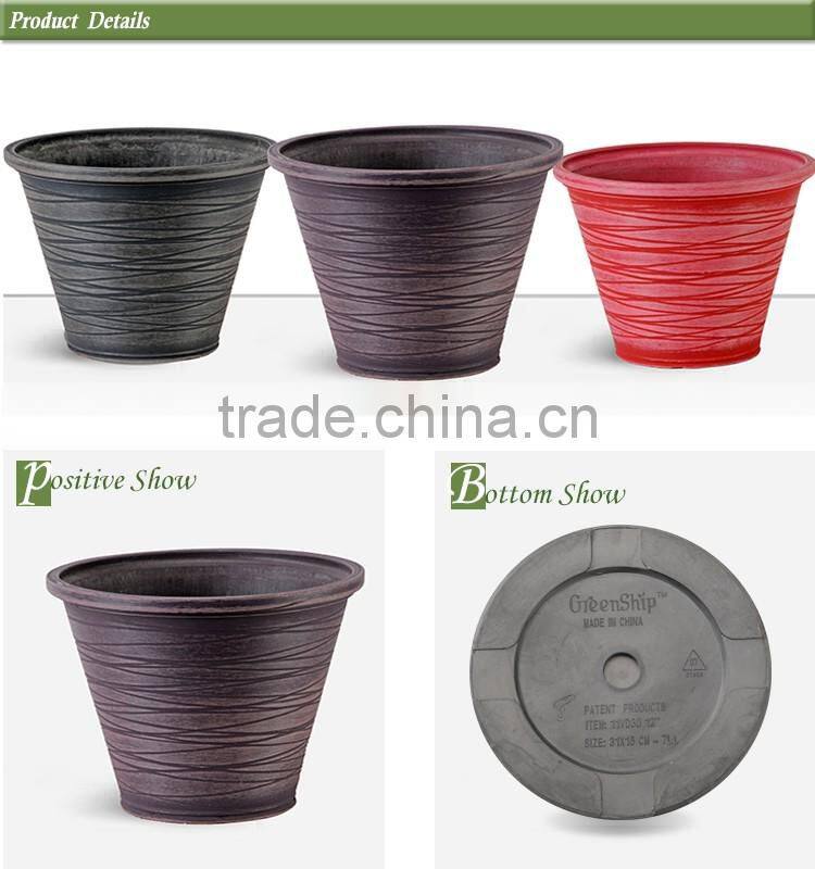 Decorative Garden Large Clay Pots Sale from Greenship/ 10 years lifetime/ lightweight/ UV protection/ eco-friendly