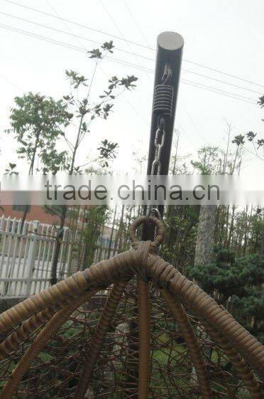 Rattan hanging egg chair