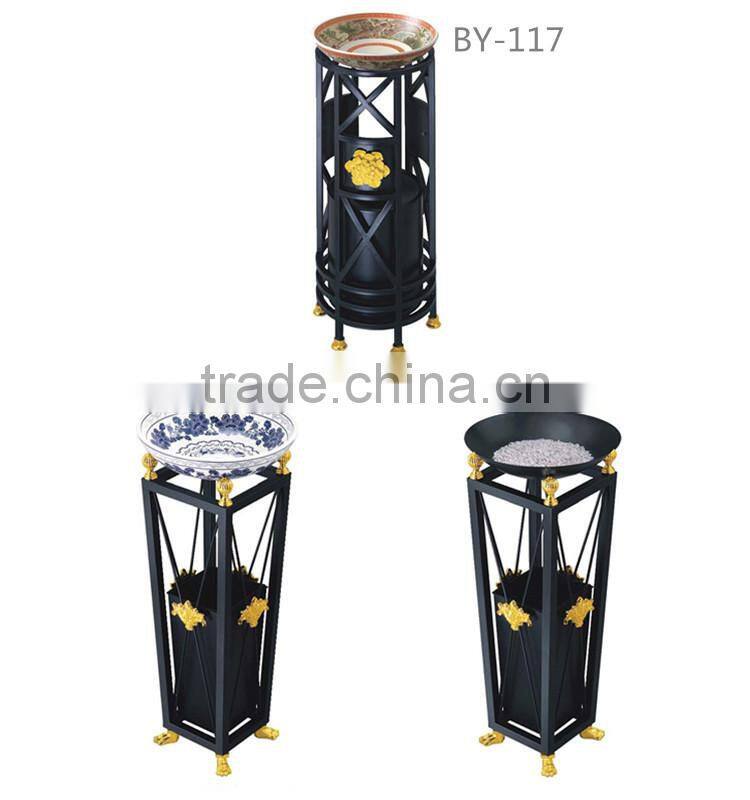 Decorative dustbin for hotel decoration ashtray bin for bar,restaurant