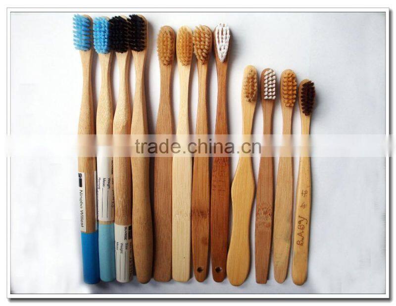 Natural bamboo toothbrush for children oral hygiene, home or hotel use toothbrush