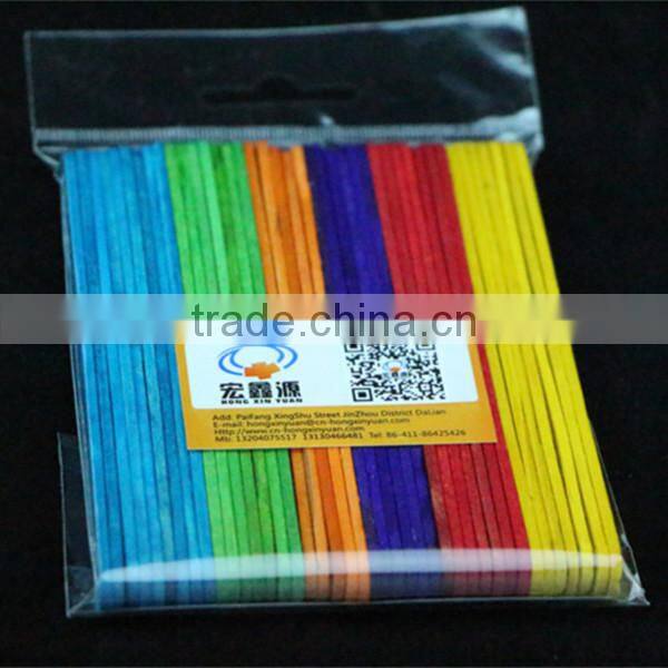 wooden colorful craft stick