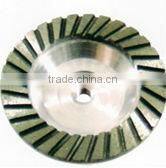 good selling turbo row diamond grinding cup wheel with aluminum base